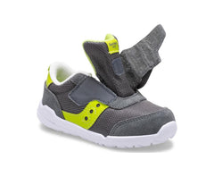 Saucony Big Kid's Jazz Riff Sneaker Grey / Citron | Kids Running