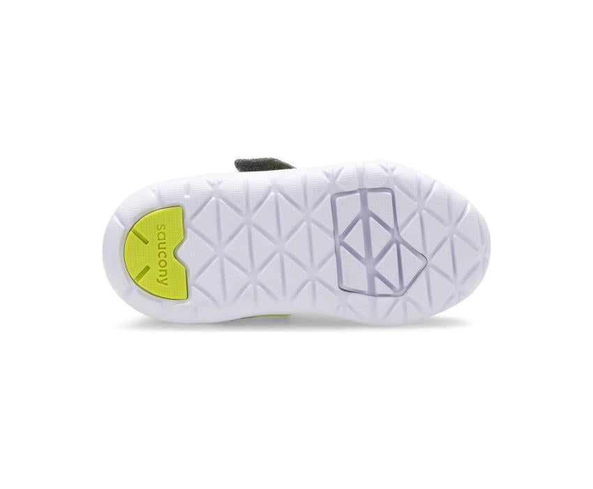 Saucony Big Kid's Jazz Riff Sneaker Grey / Citron | Kids Running
