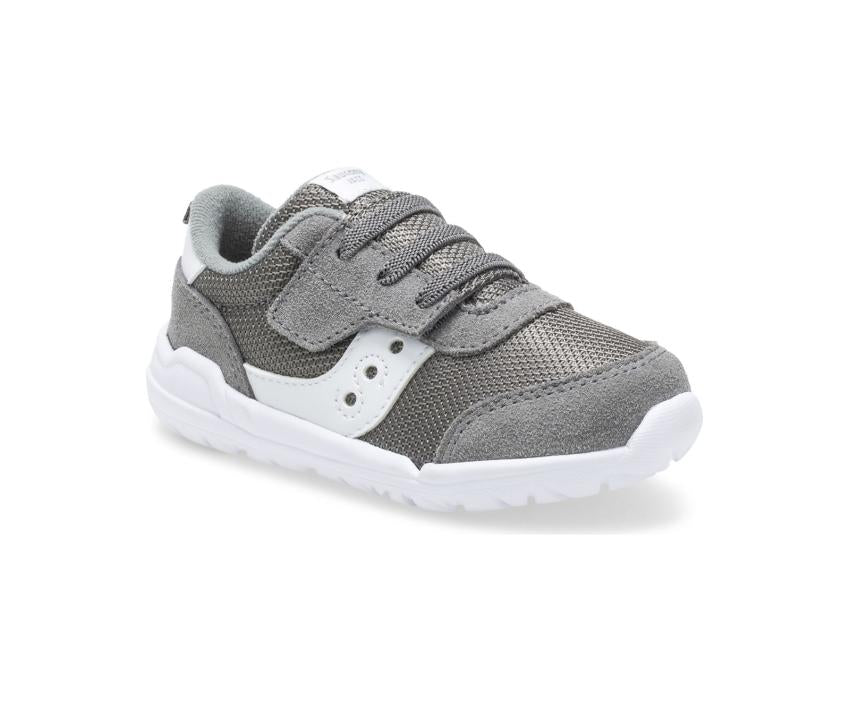 Saucony Big Kid's Jazz Riff Sneaker Grey / White Blue | Kids Running