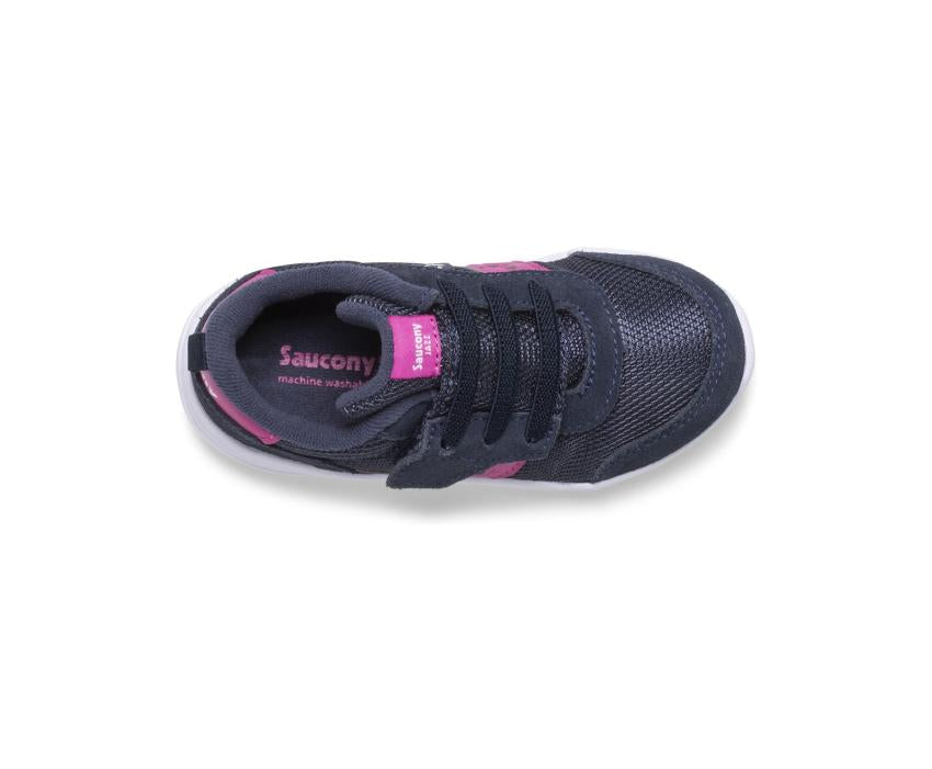 Saucony Big Kid's Jazz Riff Sneaker Navy / Magenta | Kids Running