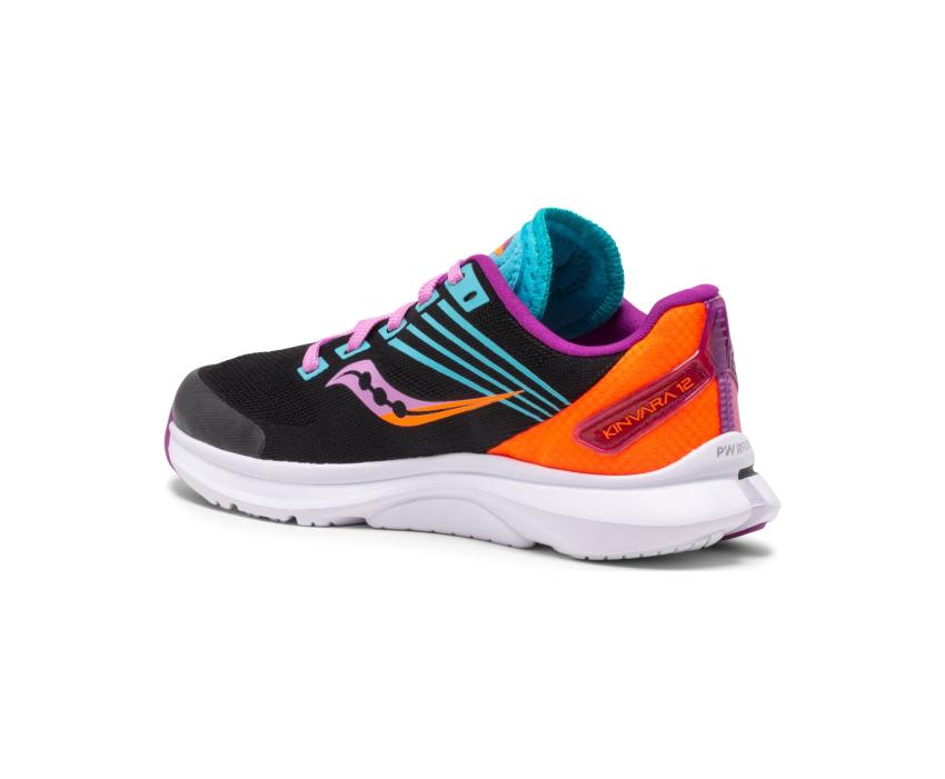 Saucony Big Kid's Kinvara 12 Sneaker Black / Pink | Kids Running