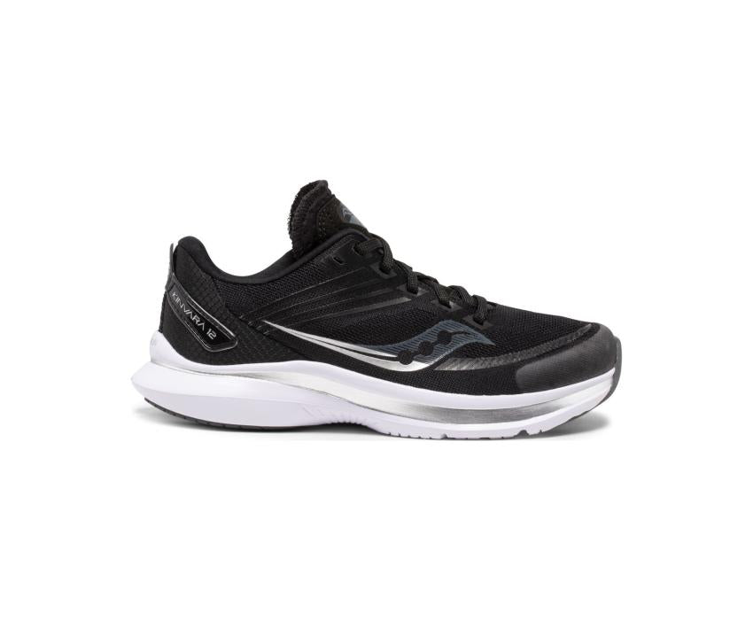 Saucony Big Kid's Kinvara 12 Sneaker Black / White | Kids Running