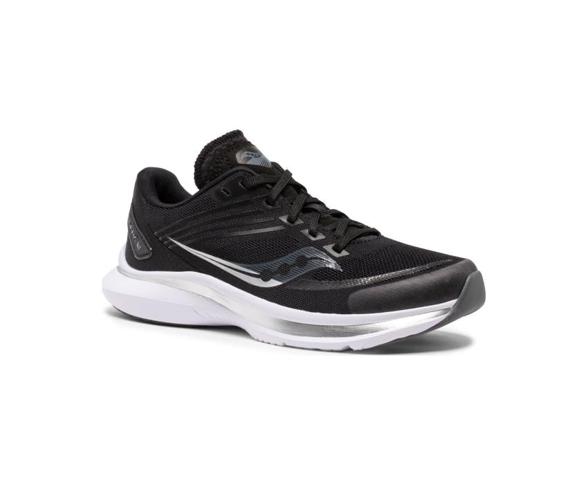 Saucony Big Kid's Kinvara 12 Sneaker Black / White | Kids Running