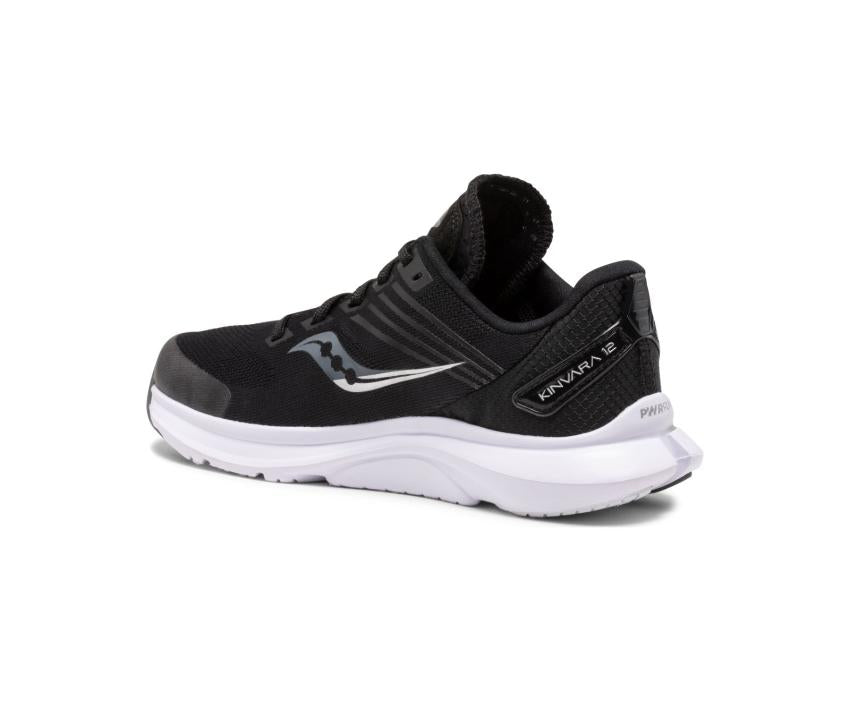 Saucony Big Kid's Kinvara 12 Sneaker Black / White | Kids Running
