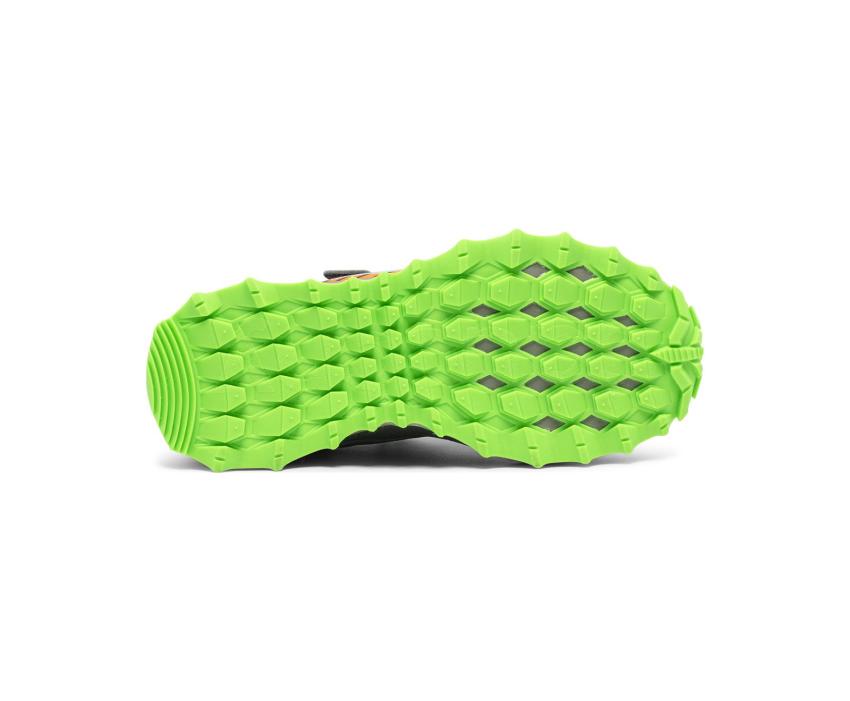 Saucony Big Kid's Peregrine 11 Shield A/C Sneaker Grey / Green | Kids Running