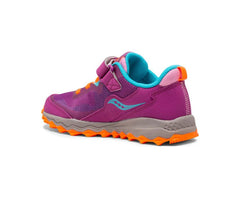 Saucony Big Kid's Peregrine 11 Shield A/C Sneaker Magenta / Pink | Kids Running