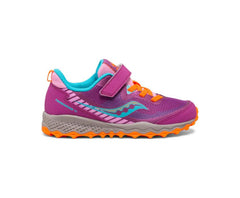 Saucony Big Kid's Peregrine 11 Shield A/C Sneaker Magenta / Pink | Kids Running