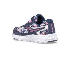 Saucony Big Kid's Ride 10 Jr. Sneaker Navy / Pink / Camo | Kids Running