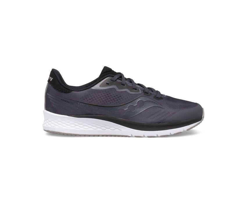 Saucony Big Kid's Ride 14 Sneaker Charcoal / Black | Kids Running