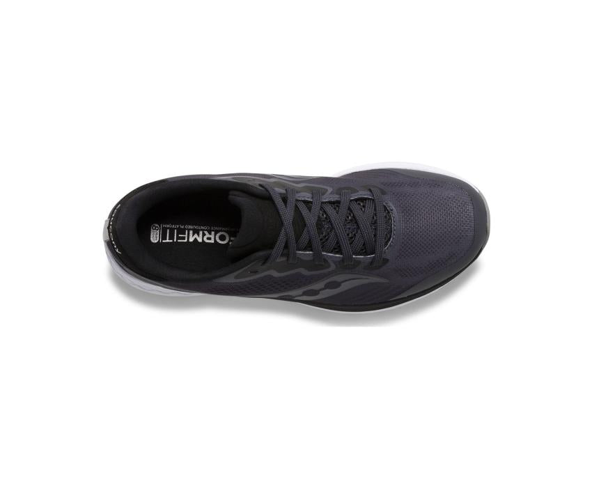 Saucony Big Kid's Ride 14 Sneaker Charcoal / Black | Kids Running