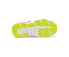 Saucony Big Kid's Wind A/C Sneaker Grey/pink | Kids Running