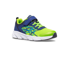 Saucony Big Kid's Wind A/C Sneaker Navy / Green | Kids Running