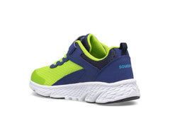 Saucony Big Kid's Wind A/C Sneaker Navy / Green | Kids Running