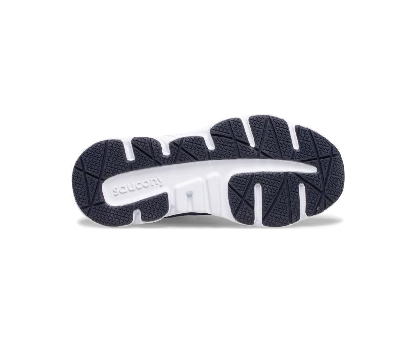 Saucony Big Kid's Wind A/C Sneaker Navy / Green | Kids Running