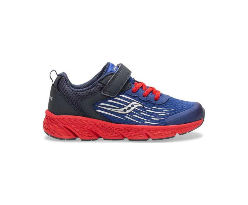 Saucony Big Kid's Wind A/C Sneaker Navy | Kids Running