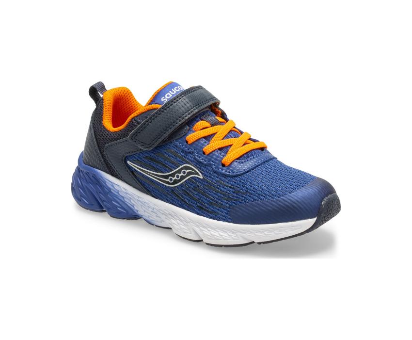 Saucony Big Kid's Wind A/C Sneaker Navy | Kids Running
