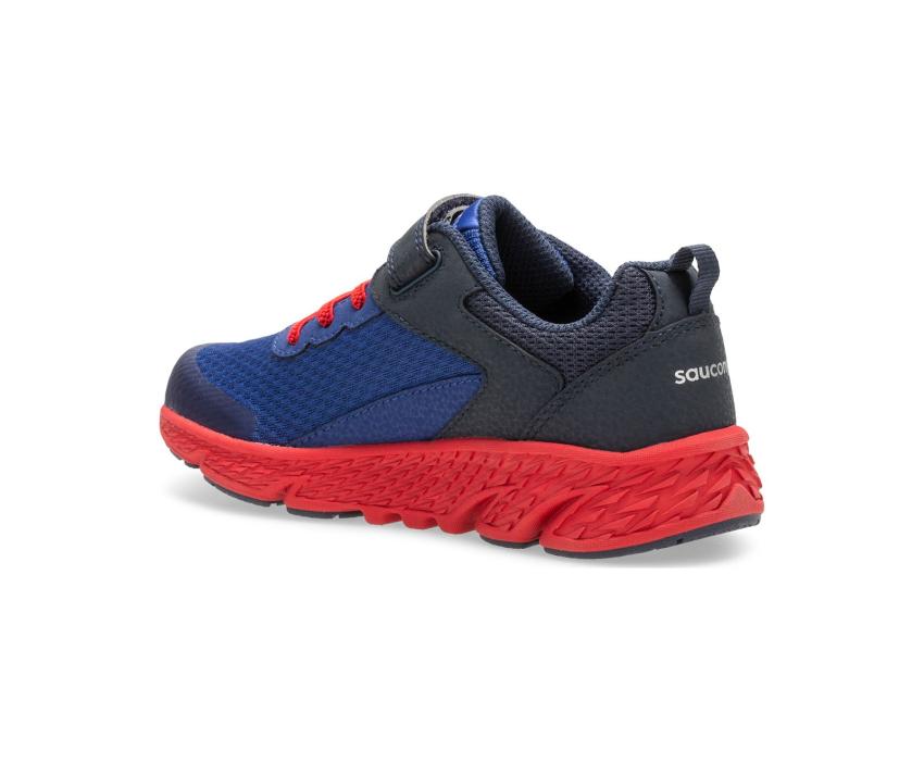 Saucony Big Kid's Wind A/C Sneaker Navy | Kids Running