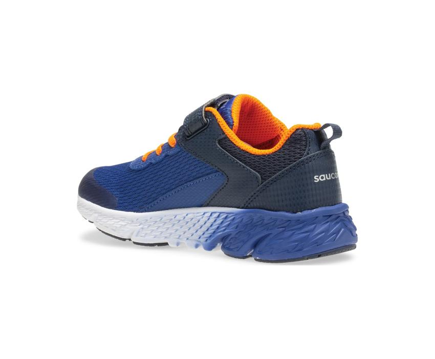 Saucony Big Kid's Wind A/C Sneaker Navy | Kids Running