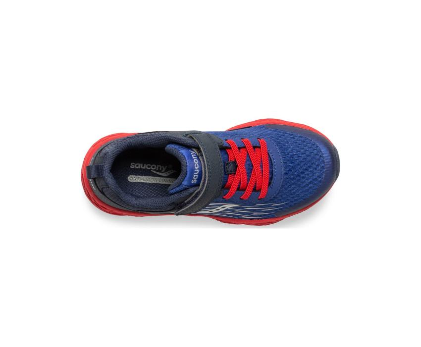 Saucony Big Kid's Wind A/C Sneaker Navy | Kids Running