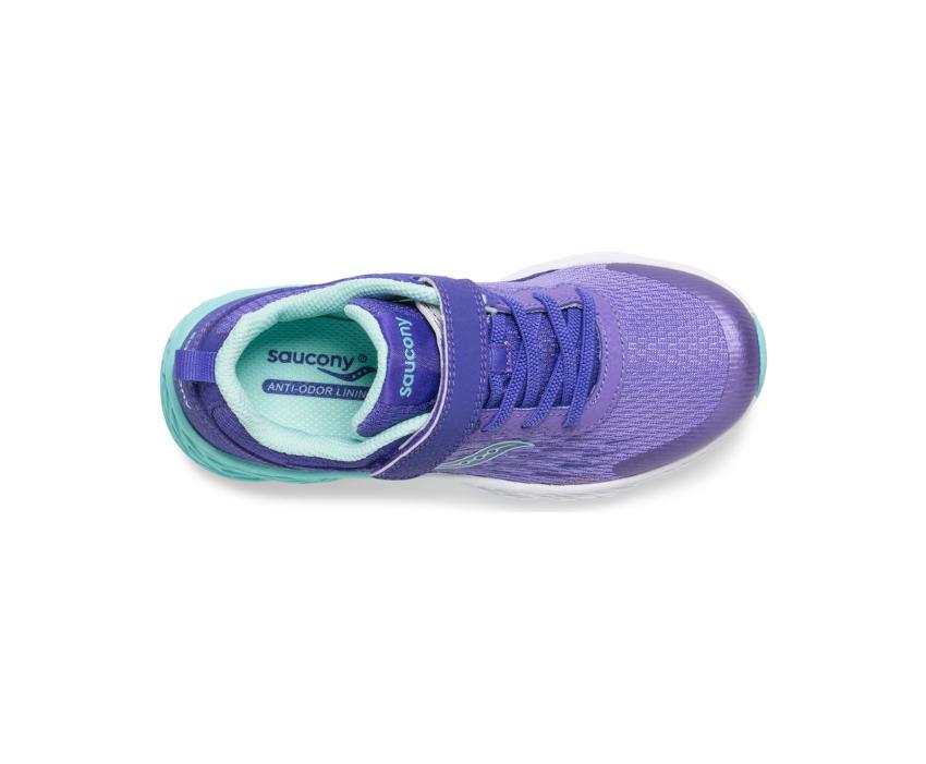 Saucony Big Kid's Wind A/C Sneaker Purple | Kids Running