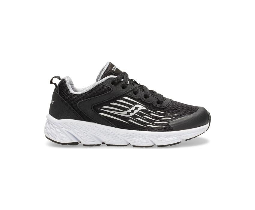 Saucony Big Kid's Wind Lace Sneaker Black | Kids Running