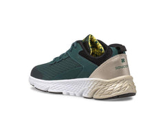 Saucony Big Kid's Wind Lace Sneaker Green / Gold / Black | Kids Running