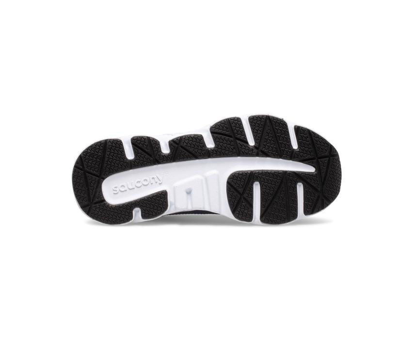 Saucony Big Kid's Wind Lace Sneaker Grey / Orange / Navy | Kids Running