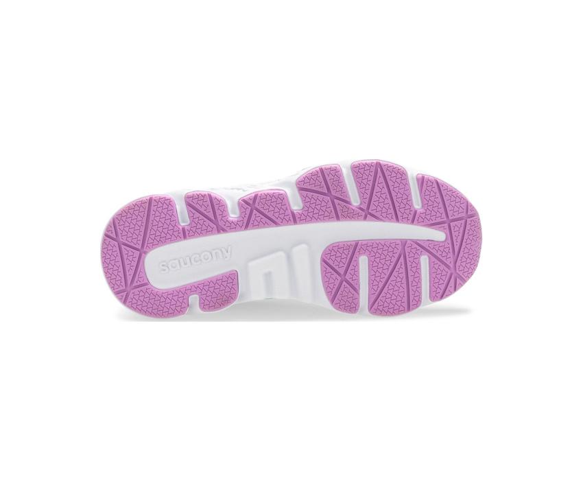 Saucony Big Kid's Wind Lace Sneaker Turq/silver | Kids Running