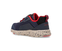 Saucony Big Kid's Wind Shield A/C Jr. Sneaker Navy / Red | Kids Running