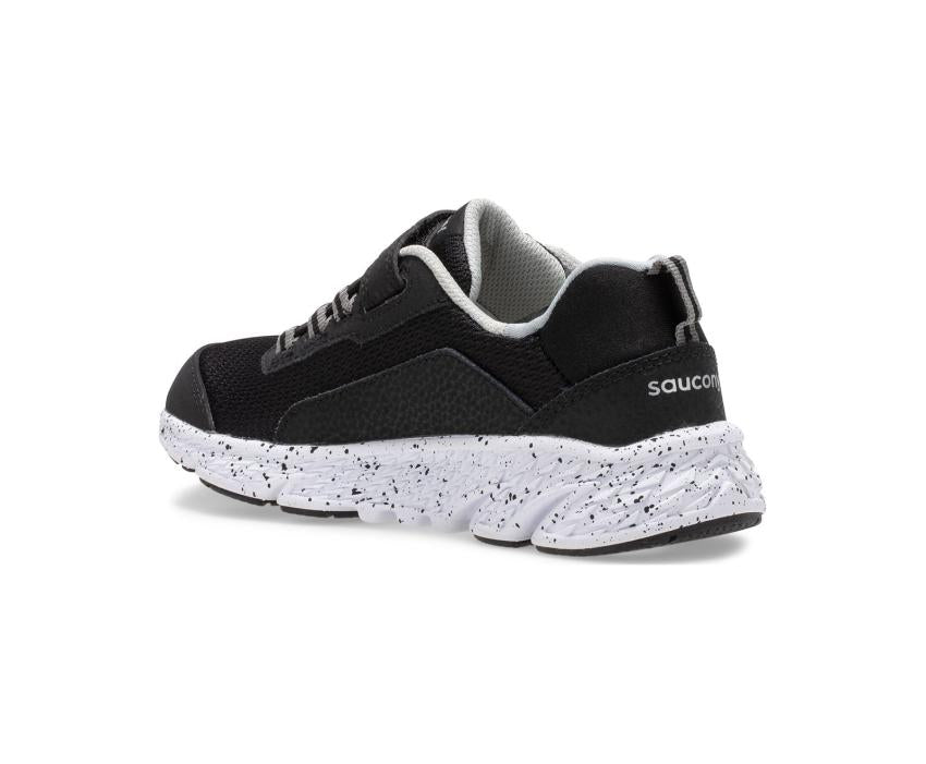 Saucony Big Kid's Wind Shield A/C Sneaker Black | Kids Running