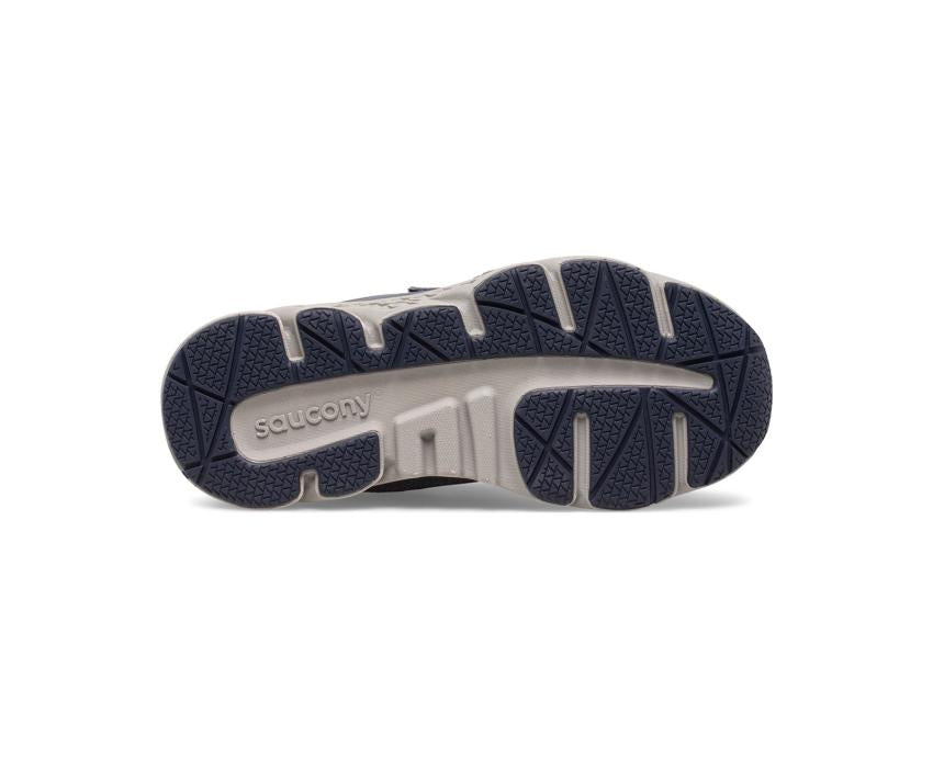 Saucony Big Kid's Wind Shield A/C Sneaker Navy / Grey / Red | Kids Running