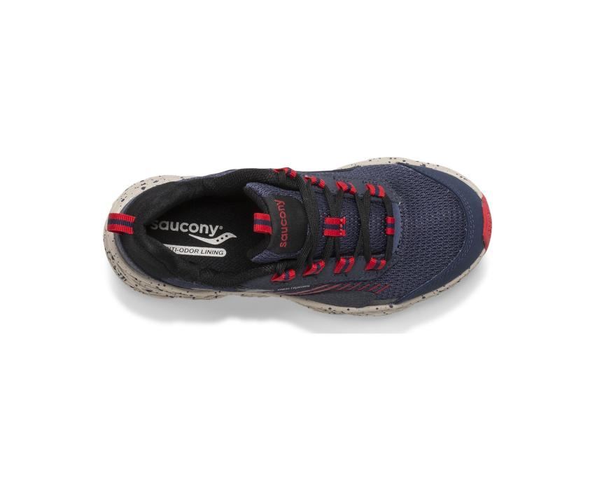 Saucony Big Kid's Wind Shield Sneaker Navy / Red | Kids Running