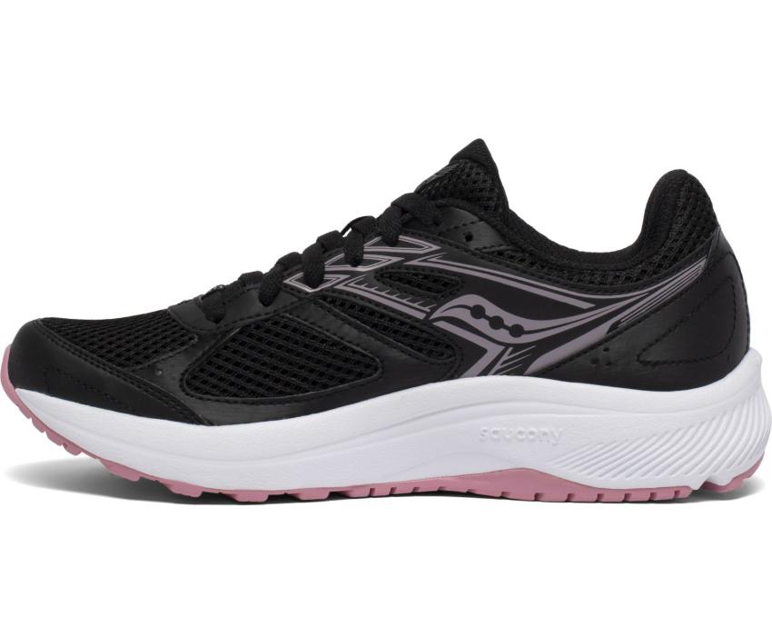 Saucony Cohesion 14 Wide Black / Pink | Women Wide Widths