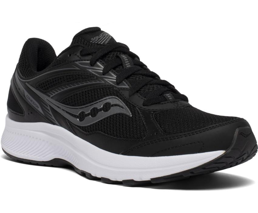 Saucony Cohesion 14 Wide Black / White | Men Wide Widths