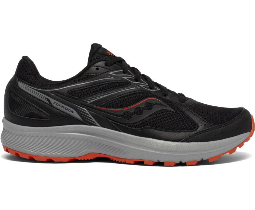 Saucony Cohesion TR14 Wide Black / Tomato | Men Running
