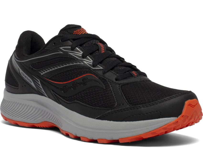 Saucony Cohesion TR14 Wide Black / Tomato | Men Running