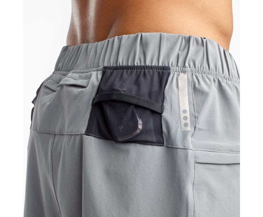 Saucony Doubleback 7" 2-1 Short Castlerock | Men Bottoms