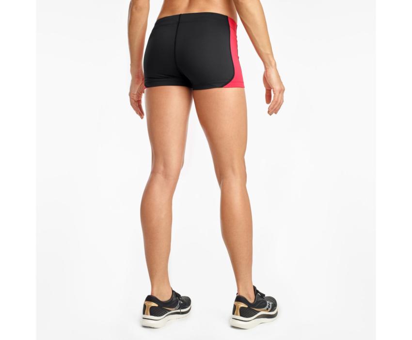 Saucony Elite Boy Short Black / Red | Women Bottoms