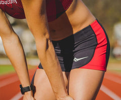 Saucony Elite Boy Short Black / Red | Women Bottoms