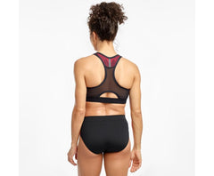 Saucony Elite Bra Top Black / Red | Women Tops