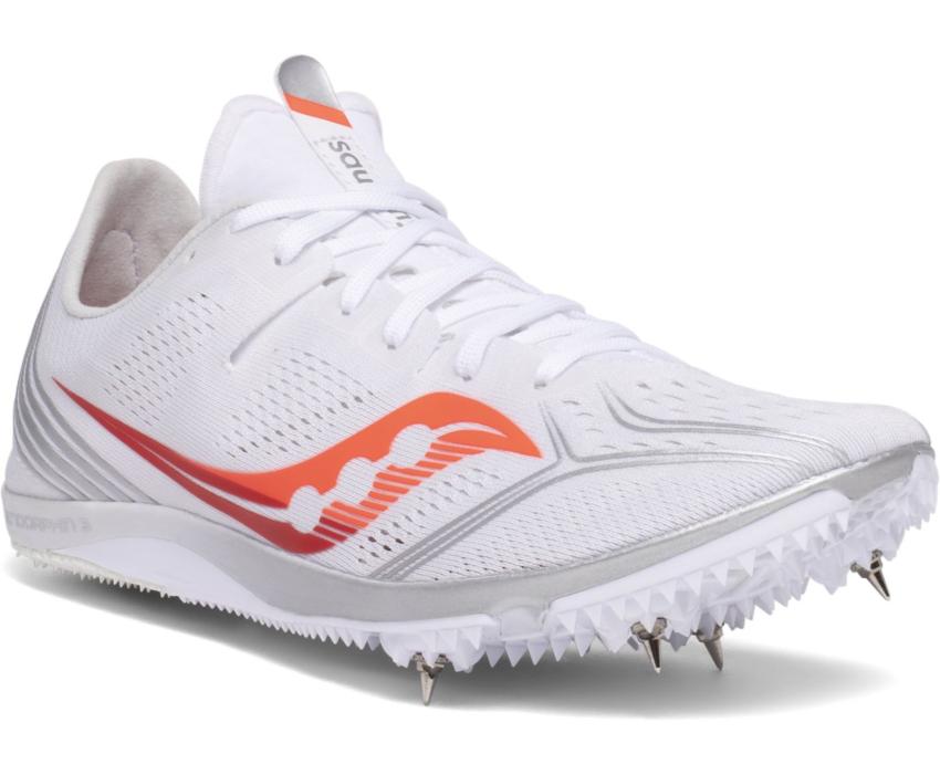 Saucony Endorphin 3 White / Vizired | Women Running