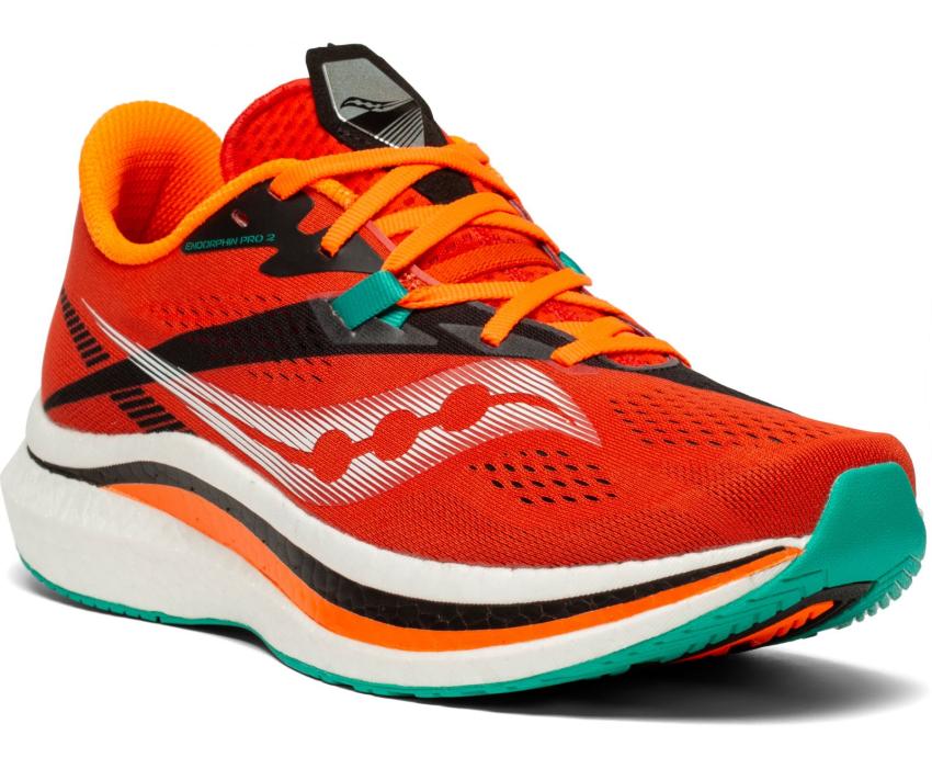 Saucony Endorphin Pro 2 Scarlet / Black | Men Running