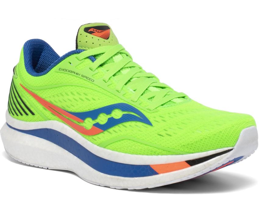 Saucony Endorphin Speed Green / Blue | Men Running