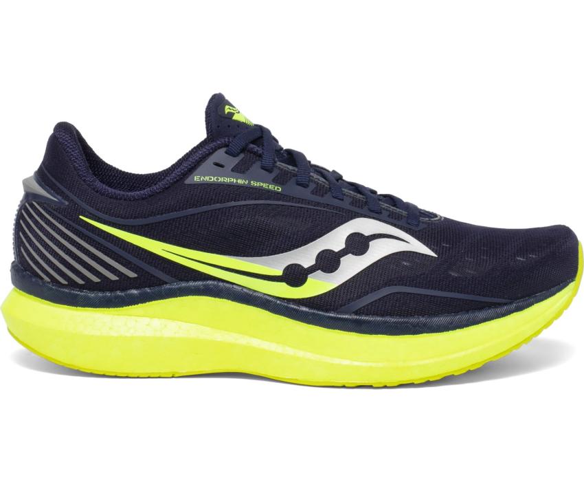 Saucony Endorphin Speed Navy / Citron | Men Running
