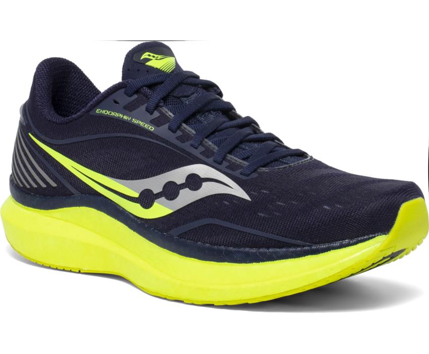 Saucony Endorphin Speed Navy / Citron | Men Running