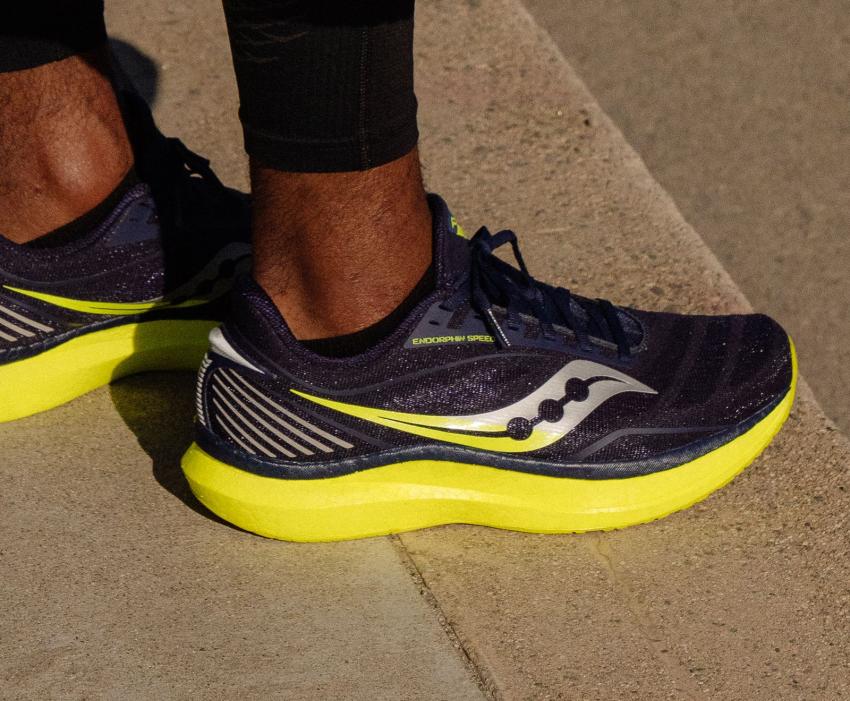 Saucony Endorphin Speed Navy / Citron | Men Running
