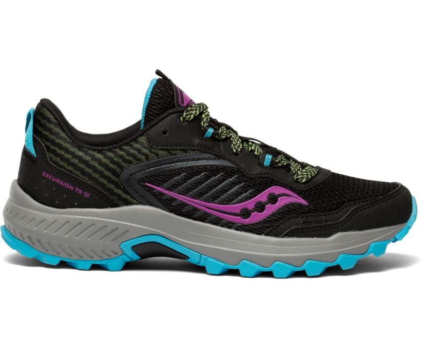 Saucony Excursion TR15 Black / Raz / Lime | Women Running
