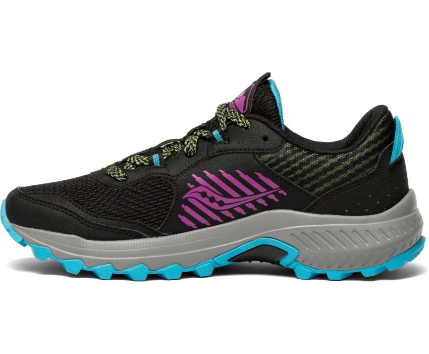 Saucony Excursion TR15 Black / Raz / Lime | Women Running
