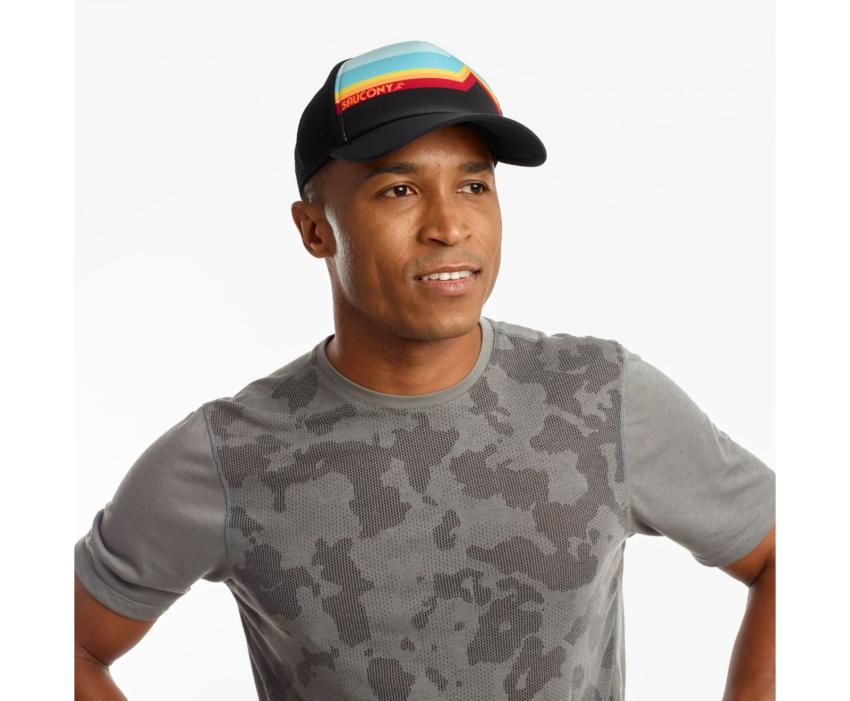 Saucony Foam Trucker Hat Black | Men/Women Hats