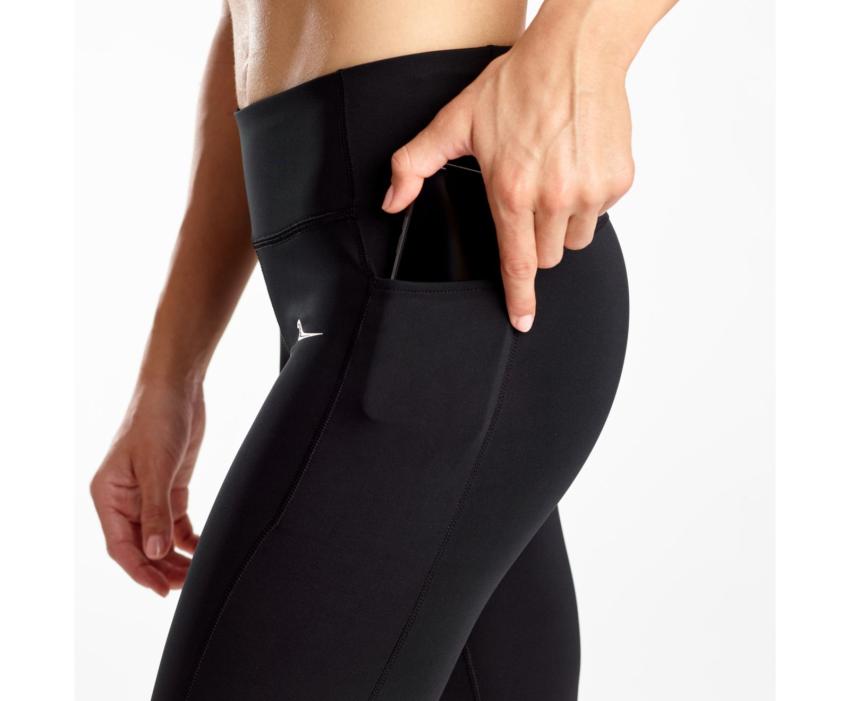Saucony Fortify 7/8 Tight Black | Women Bottoms